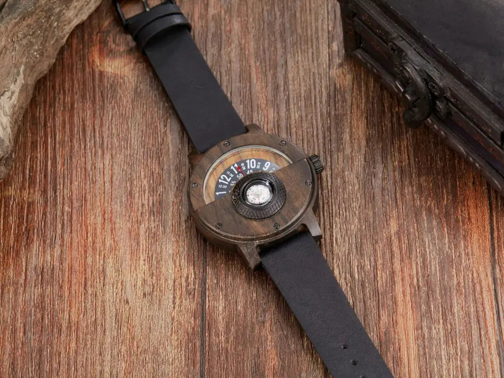 Compass Wooden Watch - Kilimanjaro fine craft -  