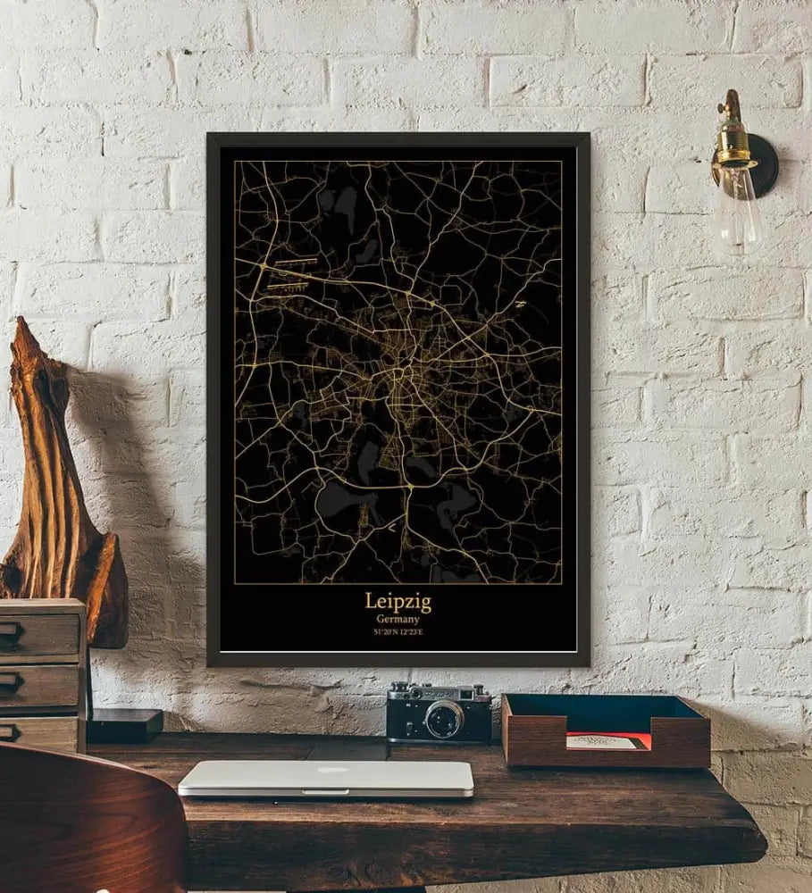 Germany City Map Canvas - Kilimanjaro fine craft - Poster 