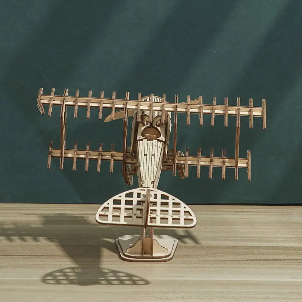 Handmade Children's Wooden Aircraft Puzzle - Kilimanjaro fine craft -  