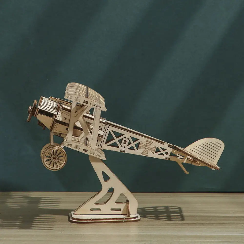 Handmade Children's Wooden Aircraft Puzzle - Kilimanjaro fine craft -  