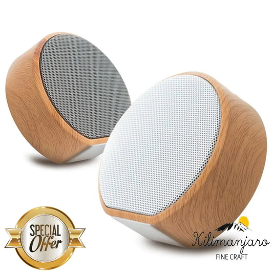 Mini Wooden Bluetooth Speaker - Kilimanjaro fine craft - Bluetooth speaker 