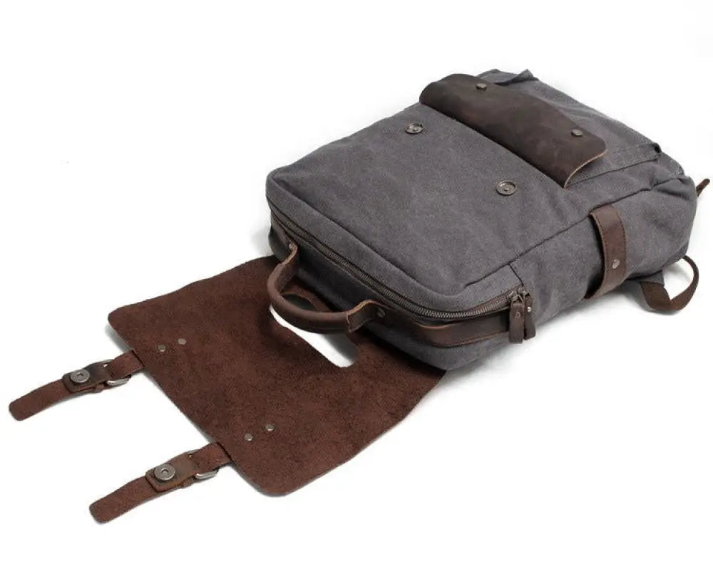 Vintage Canvas Backpack - Blue NIle - Kilimanjaro fine craft -  