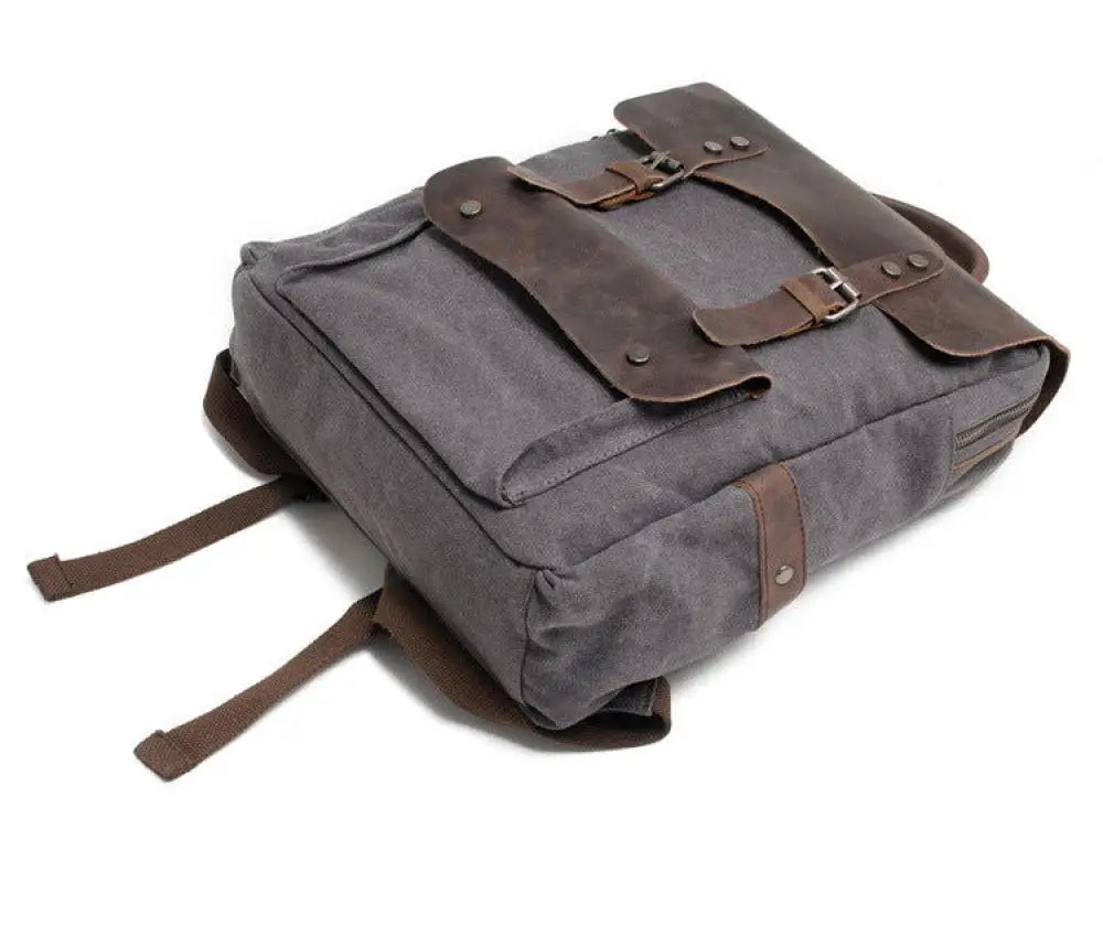 Vintage Canvas Backpack - Blue NIle - Kilimanjaro fine craft -  