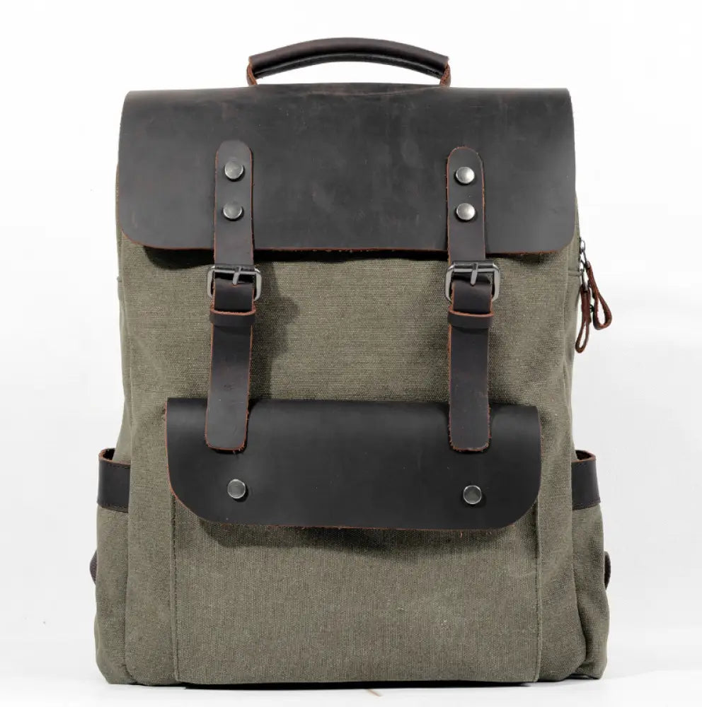 Vintage Canvas Backpack - Blue NIle - Kilimanjaro fine craft -  