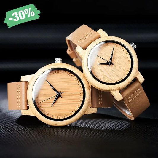 Wooden Watch (Birch) - Kilimanjaro fine craft - man's watch 