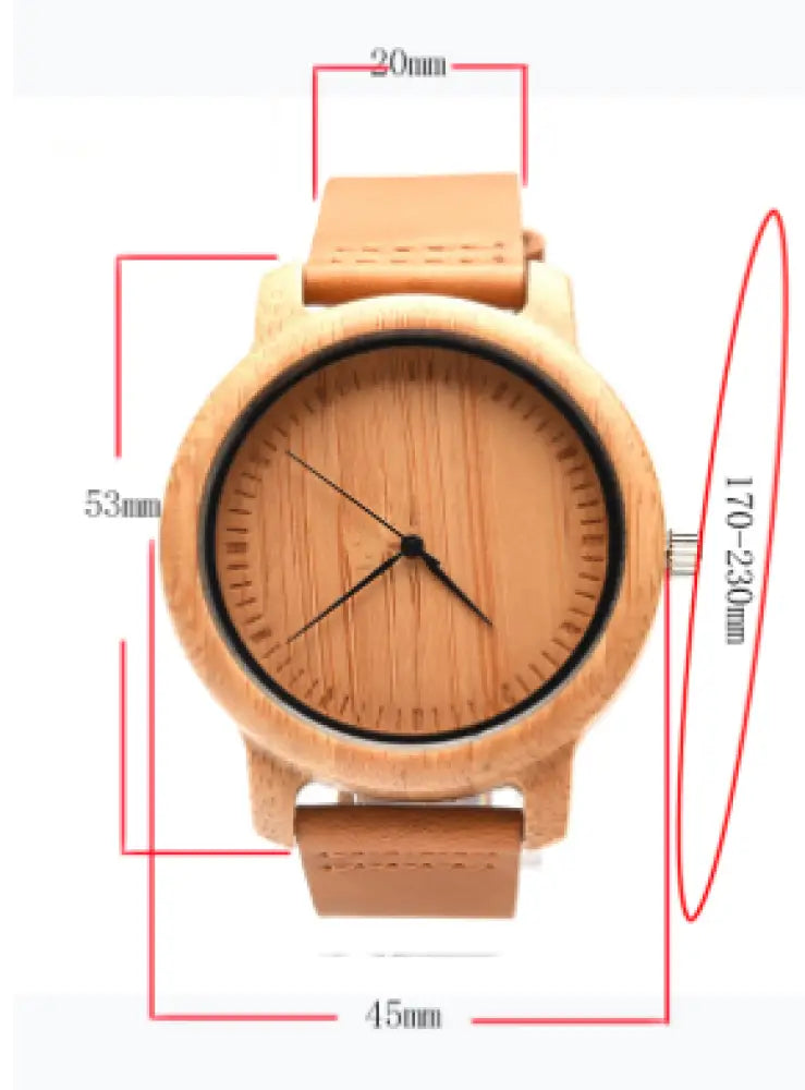 Wooden Watch (Birch) - Kilimanjaro fine craft -  