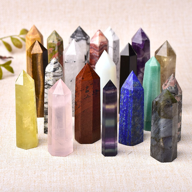 30 Color Natural Crystal Stones - Kilimanjaro fine craft -  